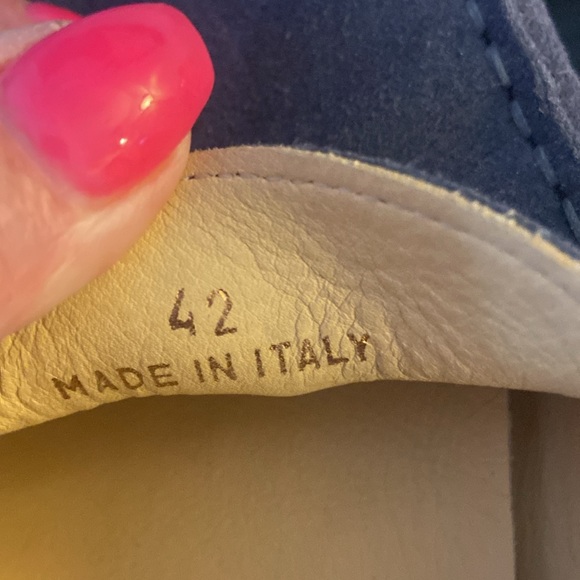 M. Gemi blue leather&suede felize moccasin loafers size 9.5/10 US 3 available - Picture 13 of 16